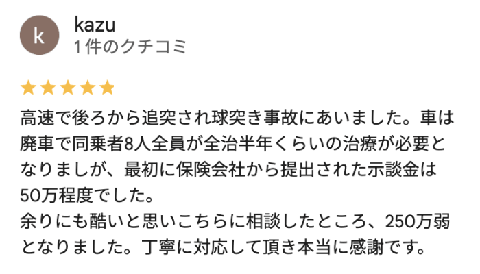 丁寧に対応して頂き本当に感謝です。